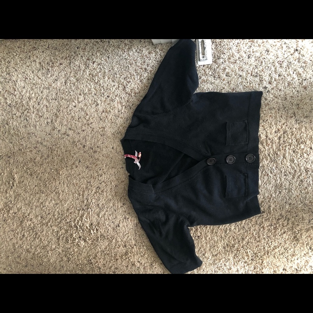 Cropped sweater great for spring over a dress